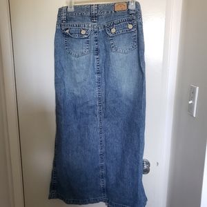Vintage Hydraulic denim skirt